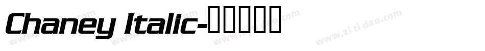 Chaney Italic字体转换
